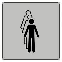 Pictogram van polystyreen ISO 7001 - Hier melden