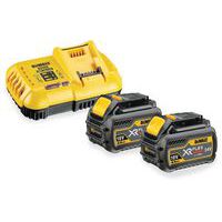 Starterset 2x DCB546 Accu 6.0Ah 54V XR FlexVolt + Snellader - Dewalt