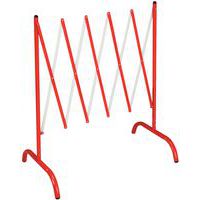 recht hek 2,3 m rood/wit