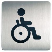 Vierkant design-pictogram toilet - Invaliden