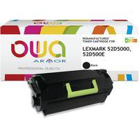 Toner refurbished Lexmark 52D5000 Lexmark 52D500E - Zwart