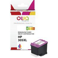 Inktcartridge refurbished HP 305XL - 1 zwart en 3 kleur Owa
