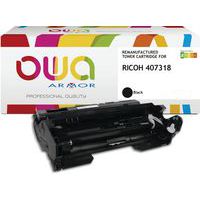 Toner refurbished Ricoh 407324 - Zwart - Owa