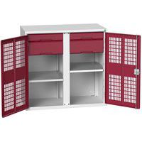 Kast Verso 2x2 laden met geventileerde deuren - Bott