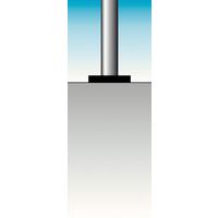 met bevestigingsplaat