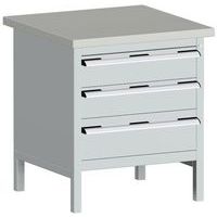 Werkbank linoleum Cubio - 3 laden - B 750mm - Bott