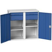 Kast Verso 2x2 laden met massieve deuren - Bott