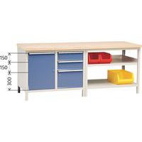 3 laden + 1 deur + 2 legborden