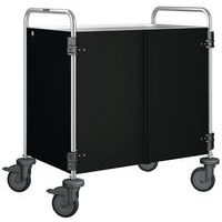 Serveerwagen met bekleding - 2 legborden - Blanco