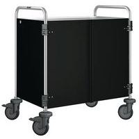 Serveerwagen met bekleding - 3 legborden - Blanco