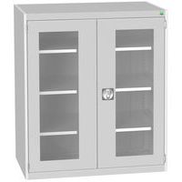 Kast met transparante deuren Cubio 1050x650x1200mm - Bott