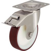 Zwenkwiel met grondplaat geremd - Draagvermogen 150 tot 400 kg
