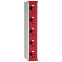 1 kolom breedte 300 mm5 rode deuren