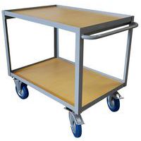 Etagewagen met houten blad 300 en 500 kg