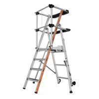 Platform met dubbel legbord PIR PIRL Raptor - 2 tot 7 treden - Tubesca Comabi