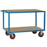 Wagen met 2 houten plateaus - Draagvermogen 500 kg - FIMM