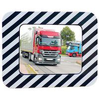 Verkeersspiegel acryl zwart/wit frame - Dancop