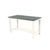 Werkbank Cubio met vast legbord - Breedte 150 cm - Linoleum