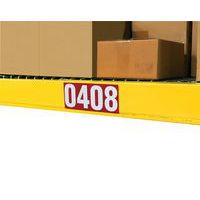 Zelfklevende cijfers - Wit-rood - 50 x 50 mm