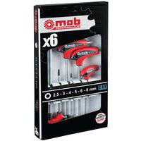 Set stiftsleutel met T-greep 6-kant - Mob
