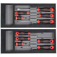 Schroevendraaier bi-materiaal S1 foam module 10 delig - SAM Outillage