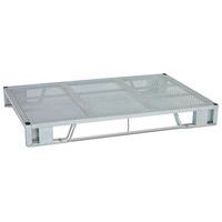 Metalen pallet met 2 sleden met een elektroverzinkte afwerking - 800x1200 mm