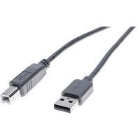 USB 2.0-kabel type A / B grijs eco - 0,6 m
