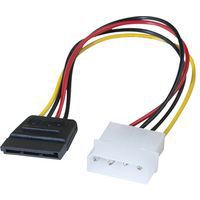 Voedingsadapter Molex naar SATA - 20 cm