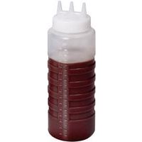 Portioneer knijpfles met 3 spuitmond voor saus - In Situ