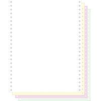 Listingpapier 240x12 2 zijden afscheurbare Caroll band 500 vel 4 ex