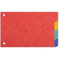 Tabblad voor steekkaarten glanskarton met 4 standen - Exacompta