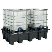 Opvangpallet voor twee containers van gerecycled polyethyleen - 1050 l