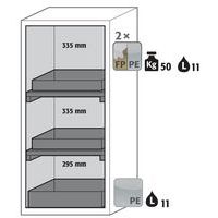 Veiligheidskast S-CLASSIC-90 - met legborden - 596mm - Asecos