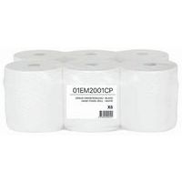 Handdoekrol 2-laags gelijmd - wit - MP hygiene