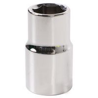 Korte dop 1/2 zeskant van 8 tot 32 mm, Aantal kanten: 6, Lengte: 38 mm, Maat (Afmetingen): 17 mm