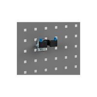 Haak dubbel met rubberen klem voor gereedschapspaneel Universeel - WFI