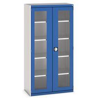 Kast met transparante deuren Cubio 1050x525x2000mm - Bott
