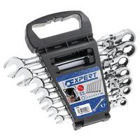 Scharnierende ratelringsteeksleutel 7 delig - mm Facom Expert