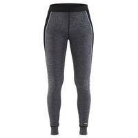 Onderbroek lang Dames, 100% Merino WARM 7201 - grijs/zwart
