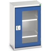 Hoge kast Verso 525x350x800mm met raamdeur en 2 legborden - BOTT