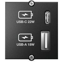 USB-A en -C lader module - Bachmann