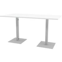 Vergadertafel hoog Greko met aluminium poot