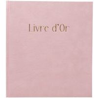 Gastenboek 140 pagina's gouden rand Skandi - 21 x 19 cm - Exacompta