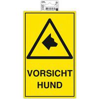 Bord Wees voorzichtig hond duits - 25x15cm - Exacompta