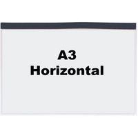 Documentenhoes, Hoogte: 316 mm, Breedte: 110 mm, Kleur: Transparant, Voor formaat: 297 x 420 mm (A3)