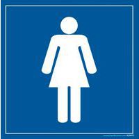 Signaalbord dames-WC - PVC