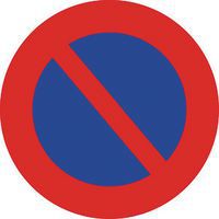 Verkeersbord verboden te parkeren