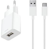 USB-netstroomlader + kabel van 1 m voor snelladen type C - Moxie