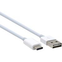 Datakabel USB-A 2.0 omkeerbaar naar USB type-C - wit -Moxie