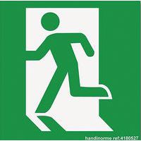 Bord nooduitgang links